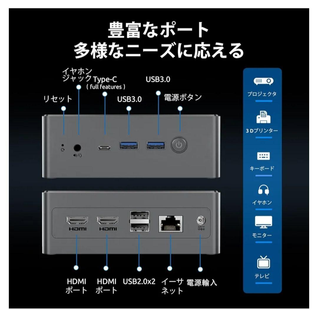 BMAX ミニPC B4 plus HDMIケーブル付き