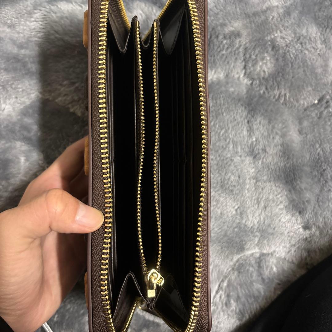 くまちゃんブラウニー長財布 くま 財布 牛革