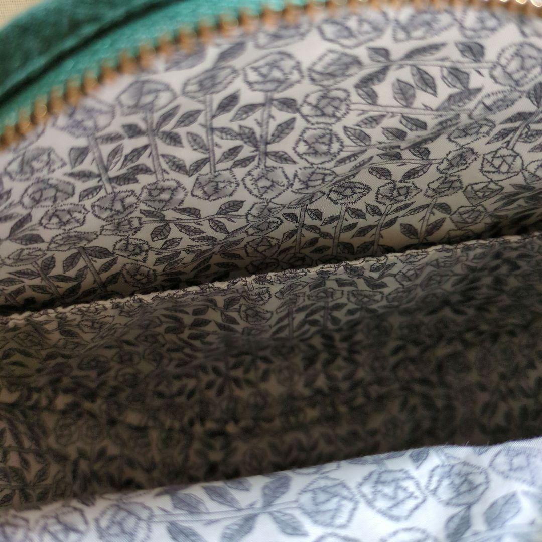 りんご　ハンドメイド まあるいポーチ ミナペルホネン生地使用♪