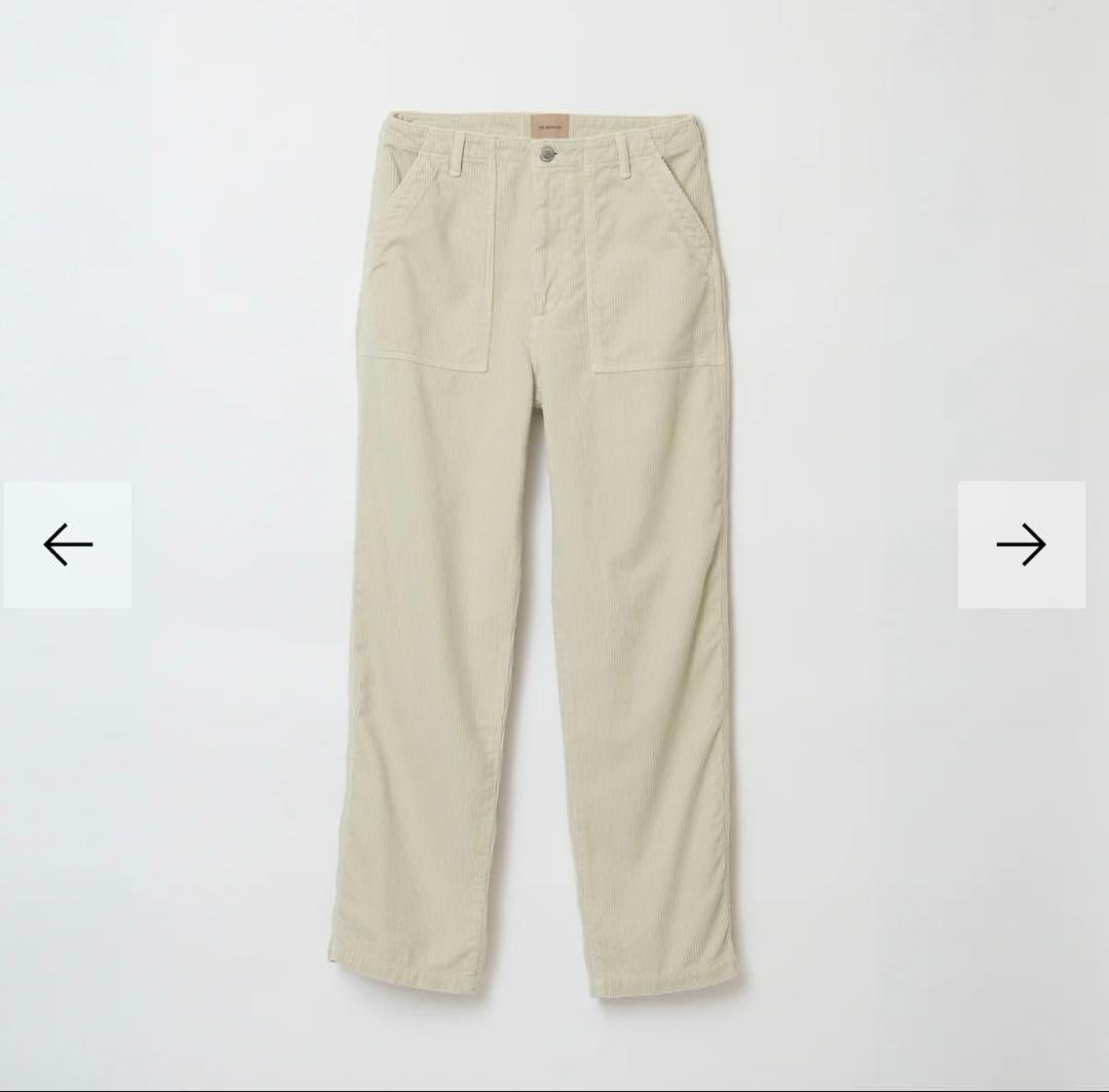 美品　shishikui corduroy baker cream 34