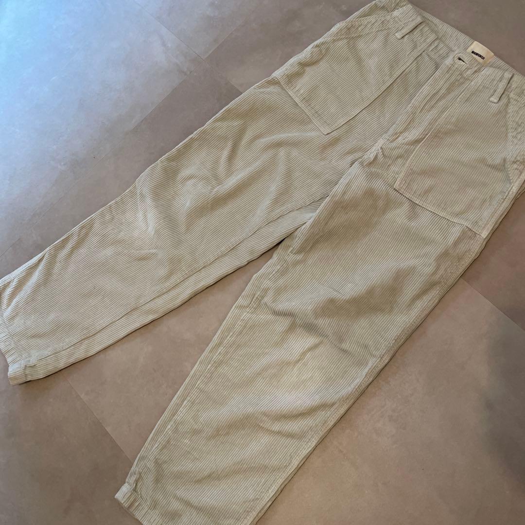 美品　shishikui corduroy baker cream 34