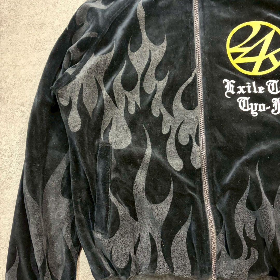 24karats/EXILE/ベロア/セットアップ/ファイヤーパターン/ジャージ