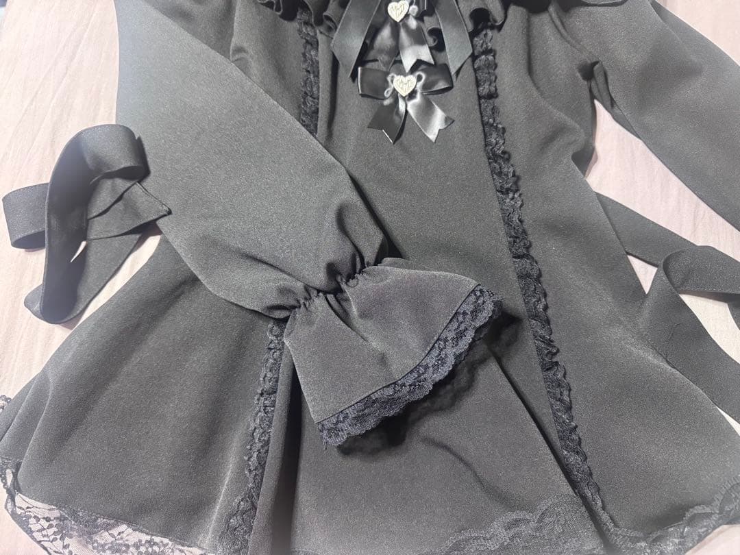 NoGenki ミニワンピ ブローチセットアップ 黒