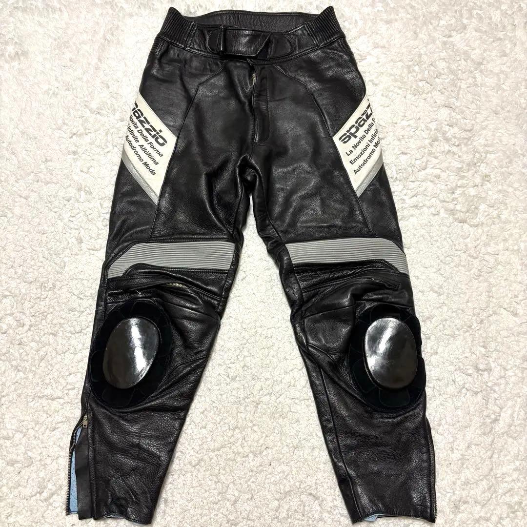 美品✨コミネ spazzioレザー ライディングパンツ レザーパンツ LLサイズ