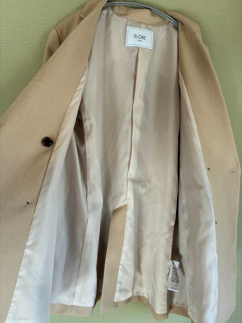 美品　2025SS SLOBE IENAウォッシャブルツイルダブルジャケット