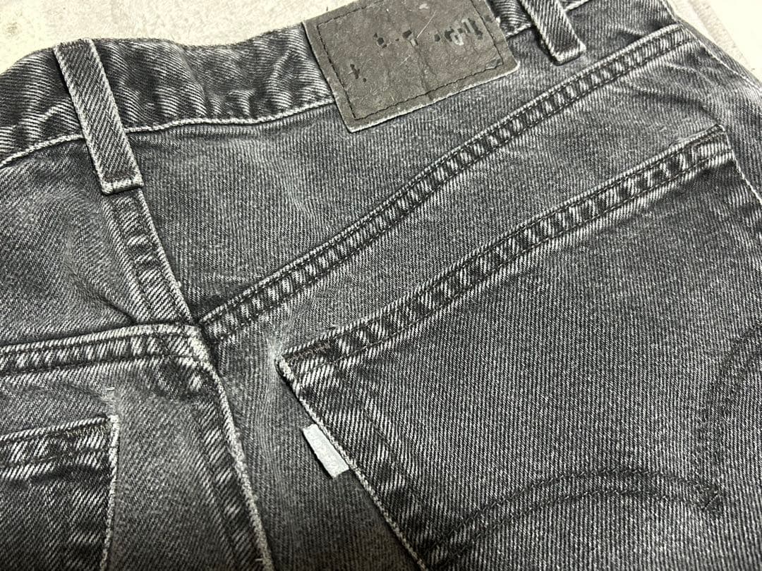 00s Lev's シルバータブ ブラック バギー baggy W34