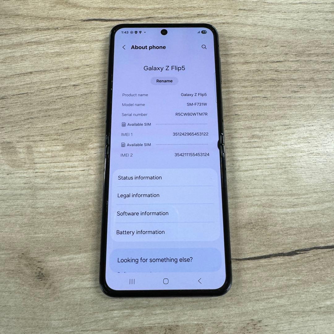Android Galaxy Flip 5 256gb SIMフリー
