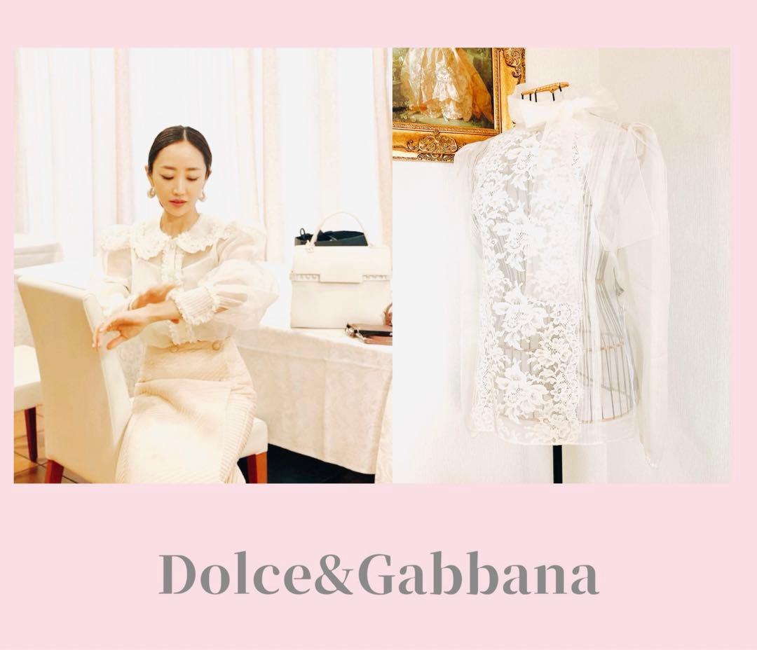 神崎恵★新品タグ付★ Dolce&Gabbana★ボウタイ/シルク最上級レース