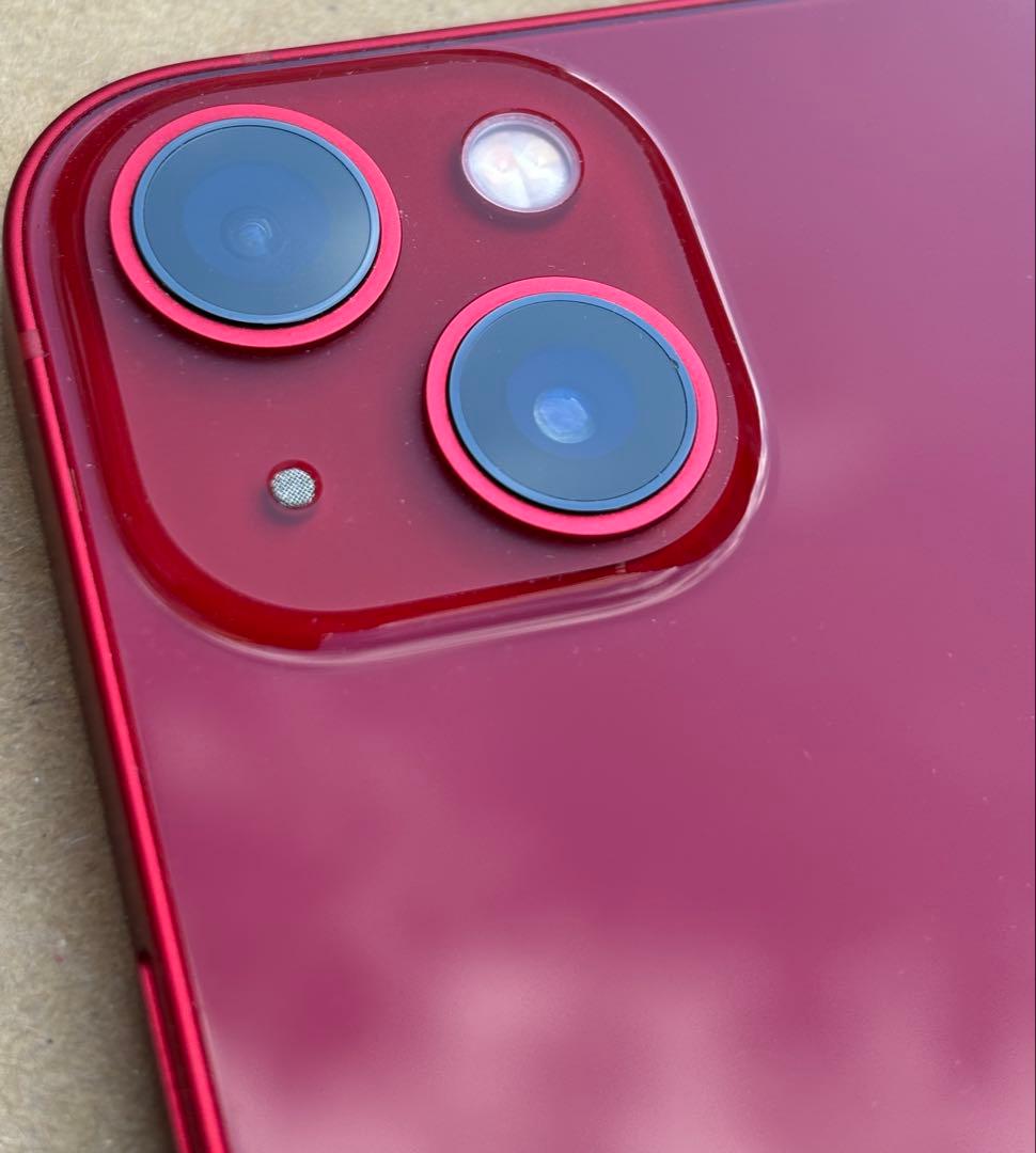 Apple iPhone13 SIMフリー RED バッテリー100% 美品