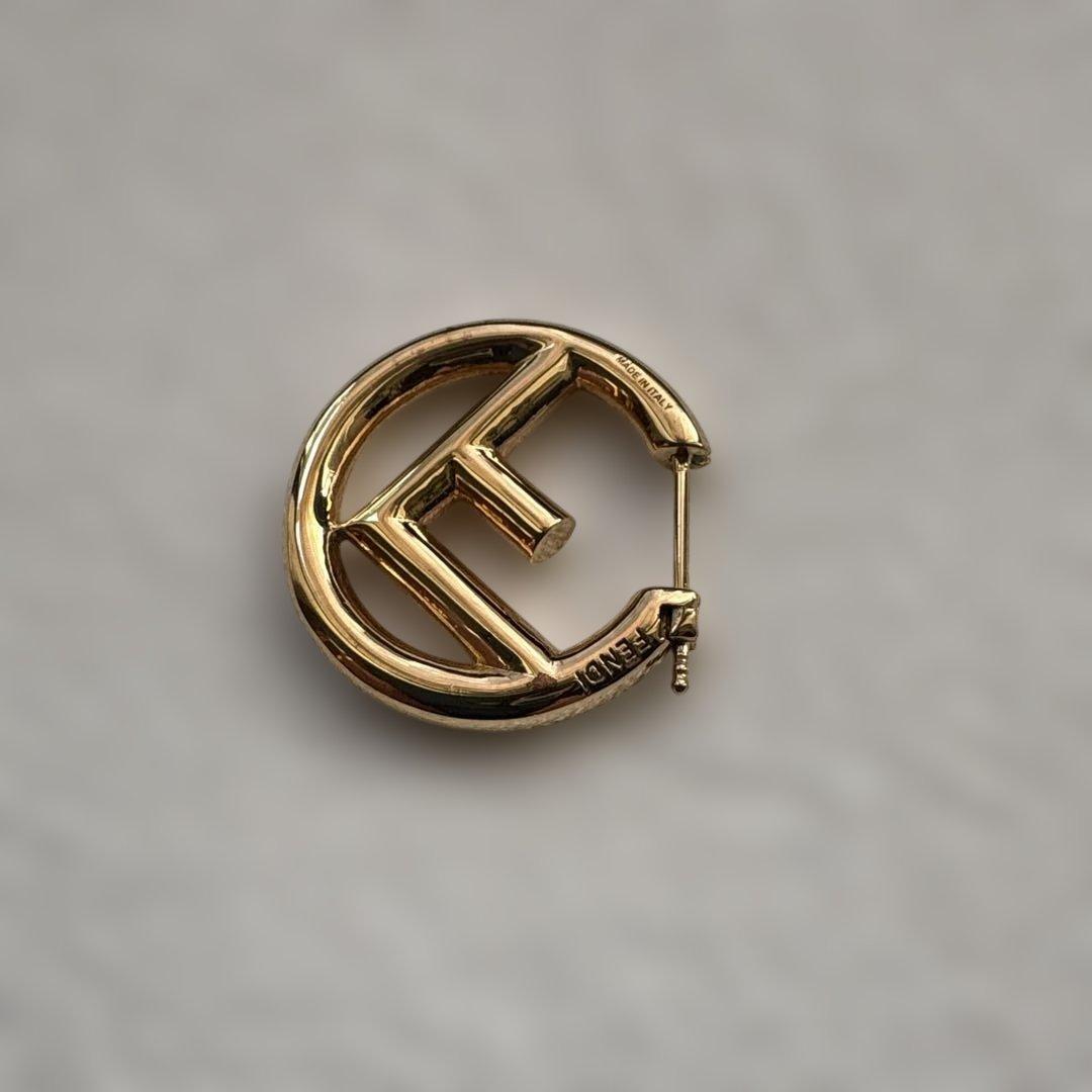 FENDI earring フェンディピアス エフイズ 片耳のみ ゴールド系