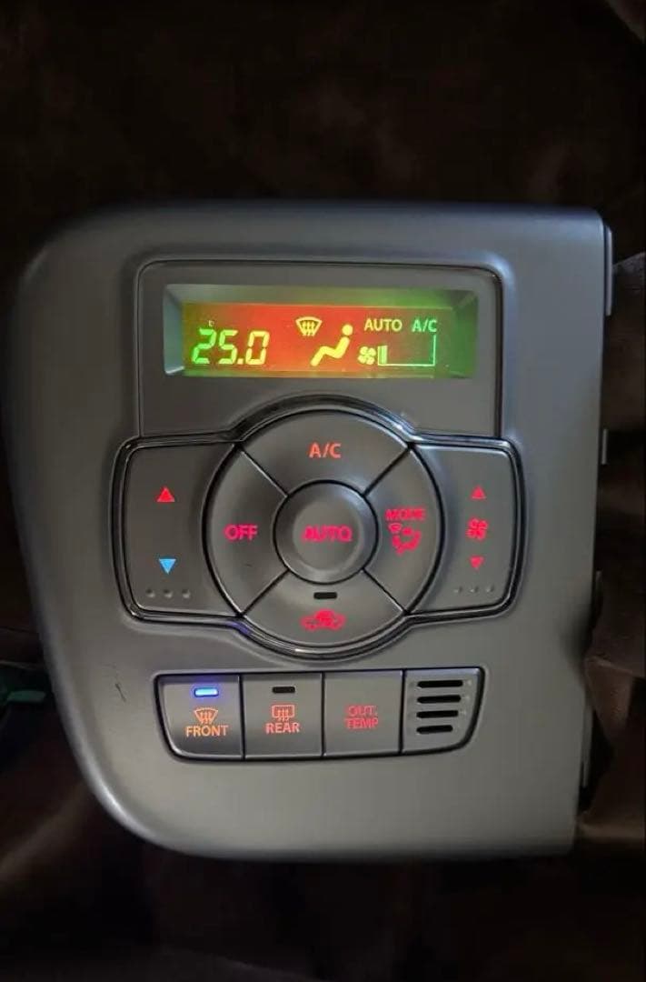 DA17Wエブリイ　限定一点　液晶反転レインボー　エアコンスイッチパネル