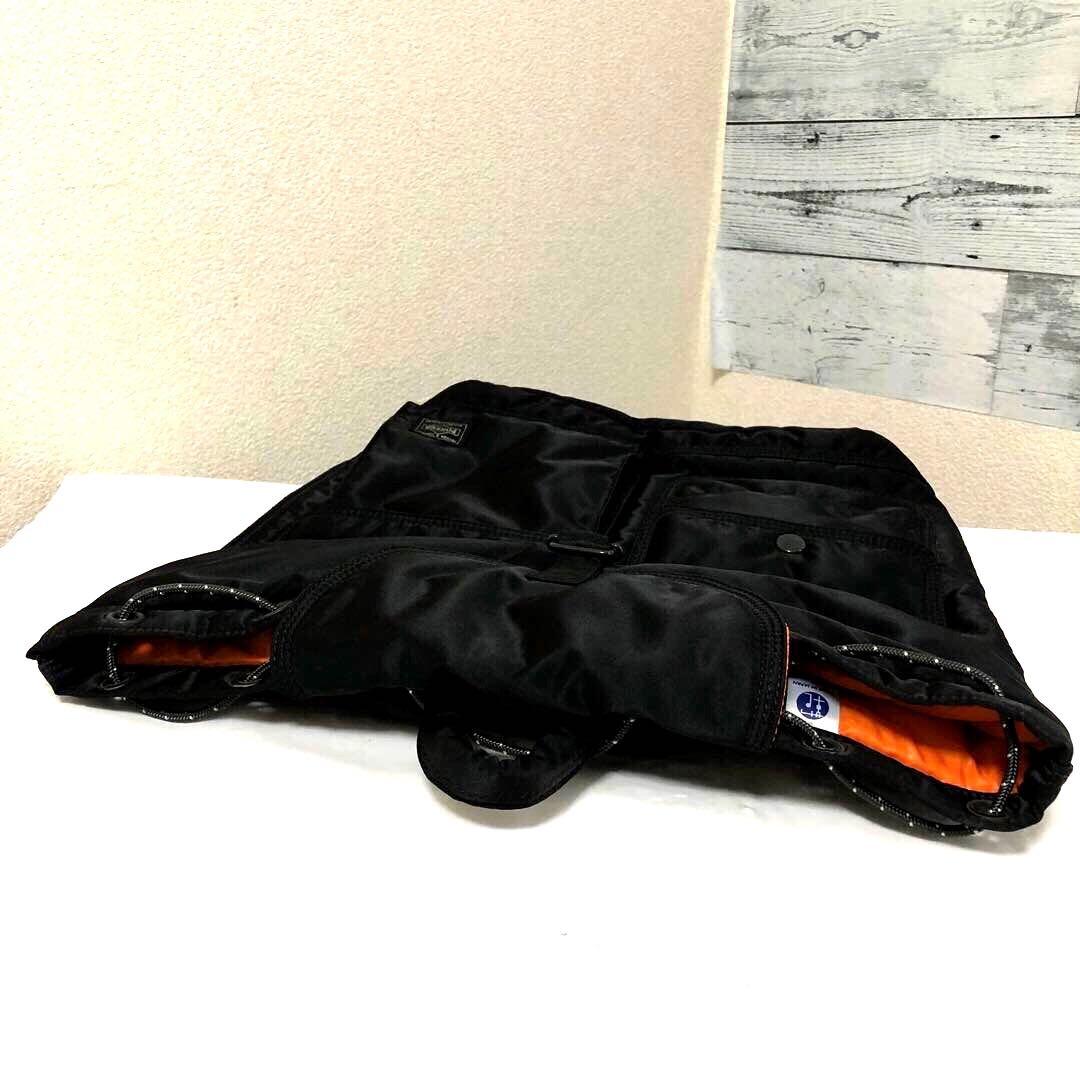 新型✨新品同様 ポーター タンカー リュック ボタン A4可 大容量 ブラック