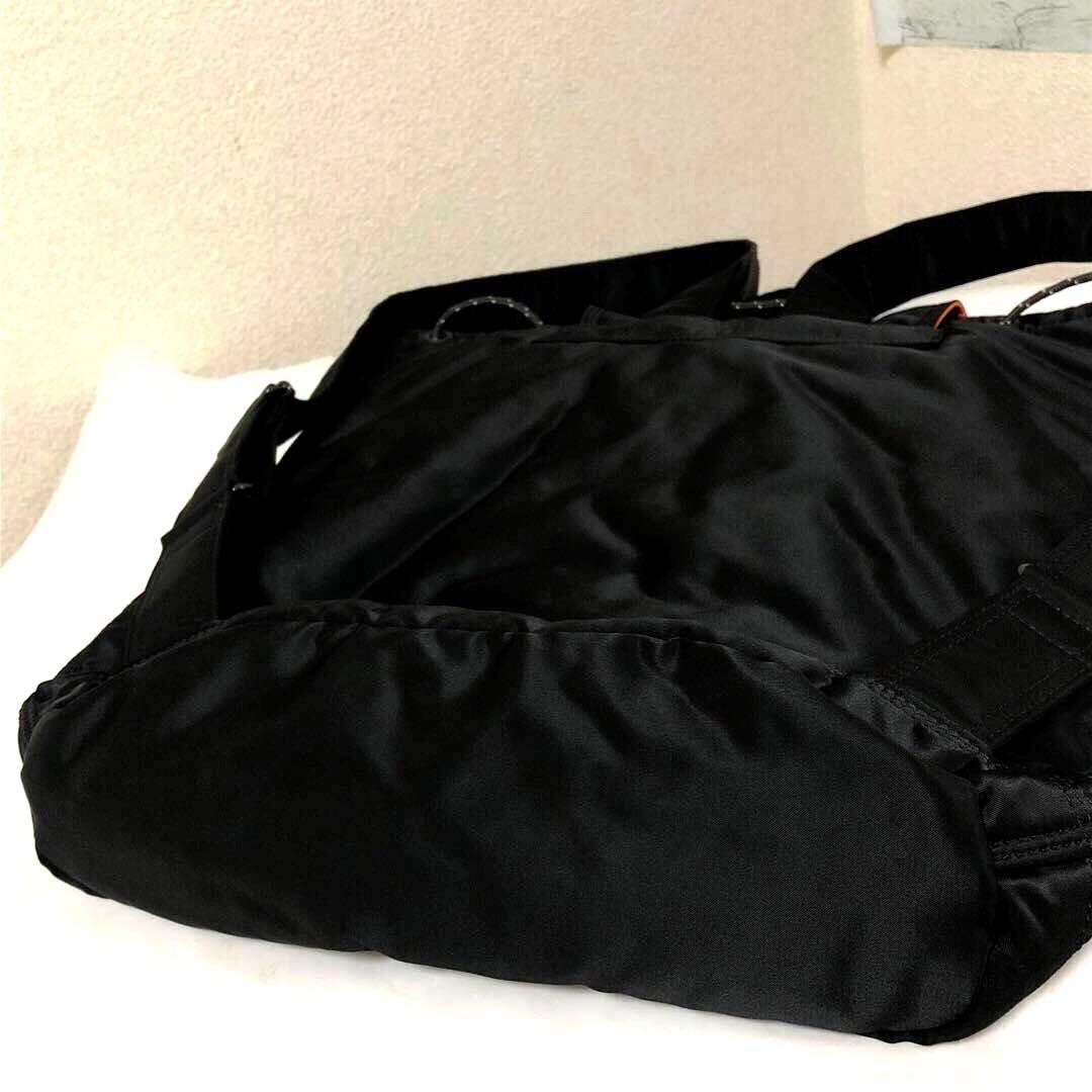 新型✨新品同様 ポーター タンカー リュック ボタン A4可 大容量 ブラック