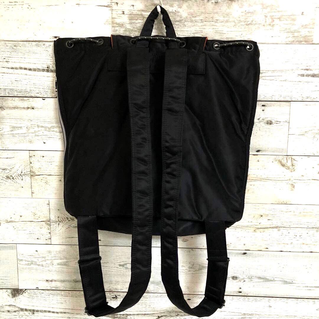 新型✨新品同様 ポーター タンカー リュック ボタン A4可 大容量 ブラック