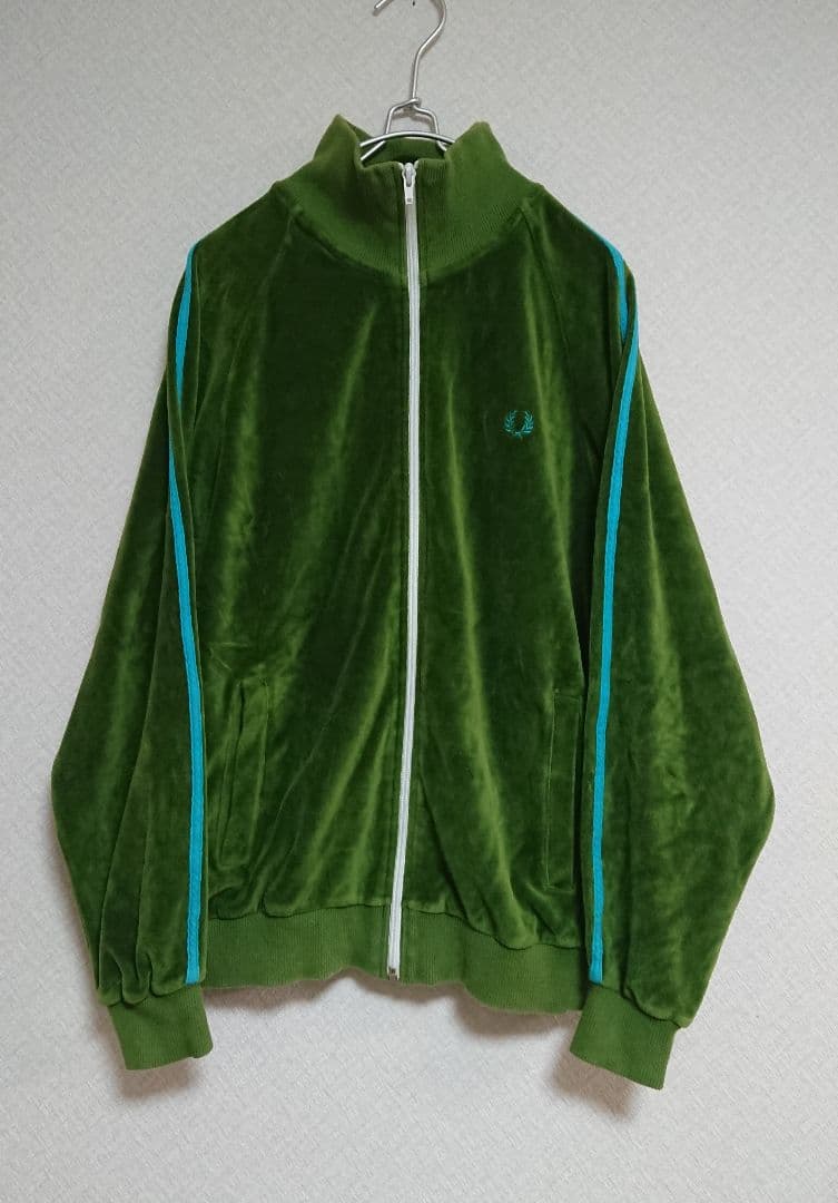 ポルトガル製 FRED PERRY フレッドペリー ベロア トラックジャケット