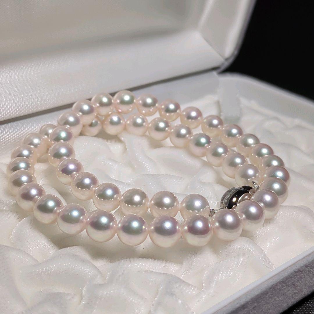 シャーリー【花珠】あこや真珠 大珠 約8.5-9.0mm 455