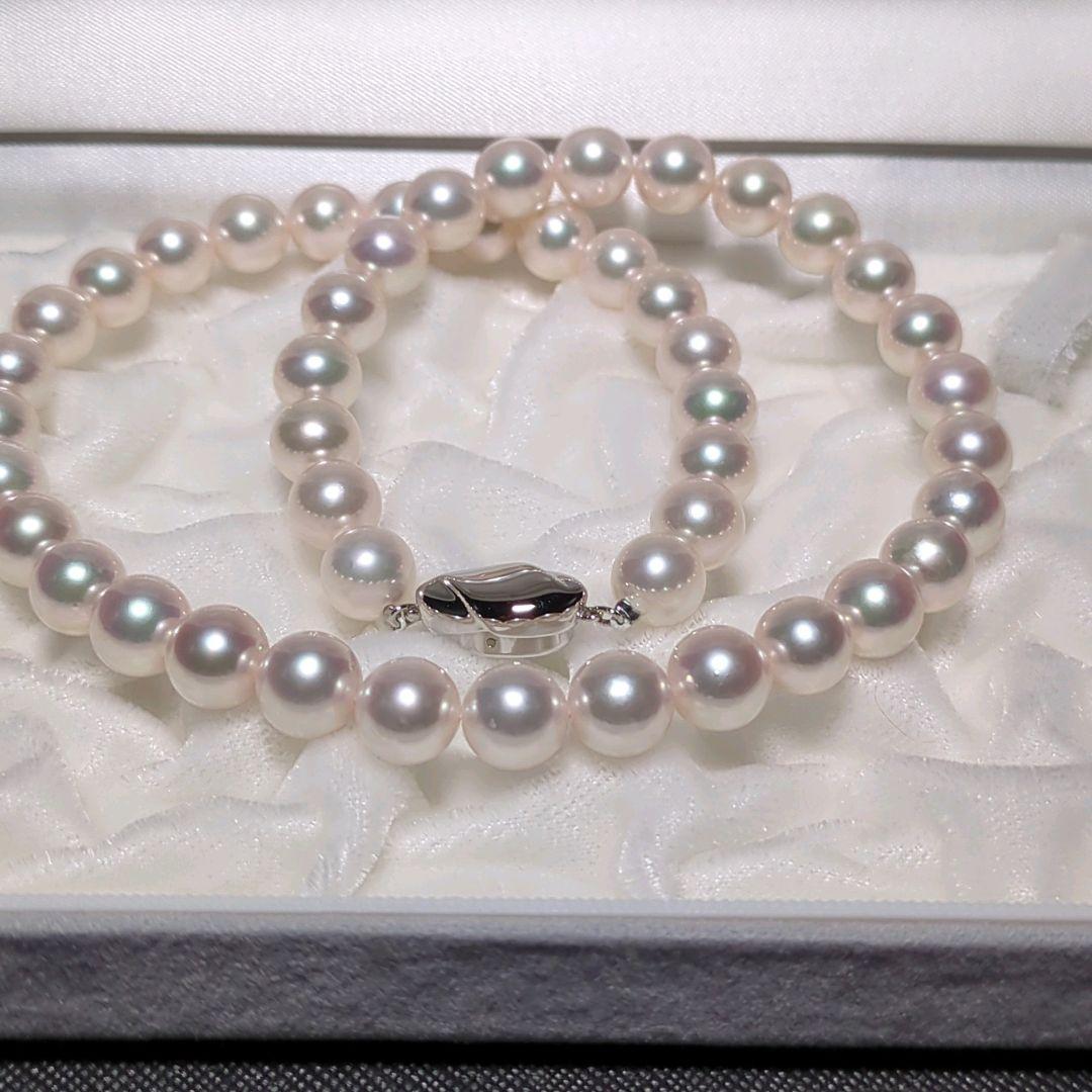 シャーリー【花珠】あこや真珠 大珠 約8.5-9.0mm 455