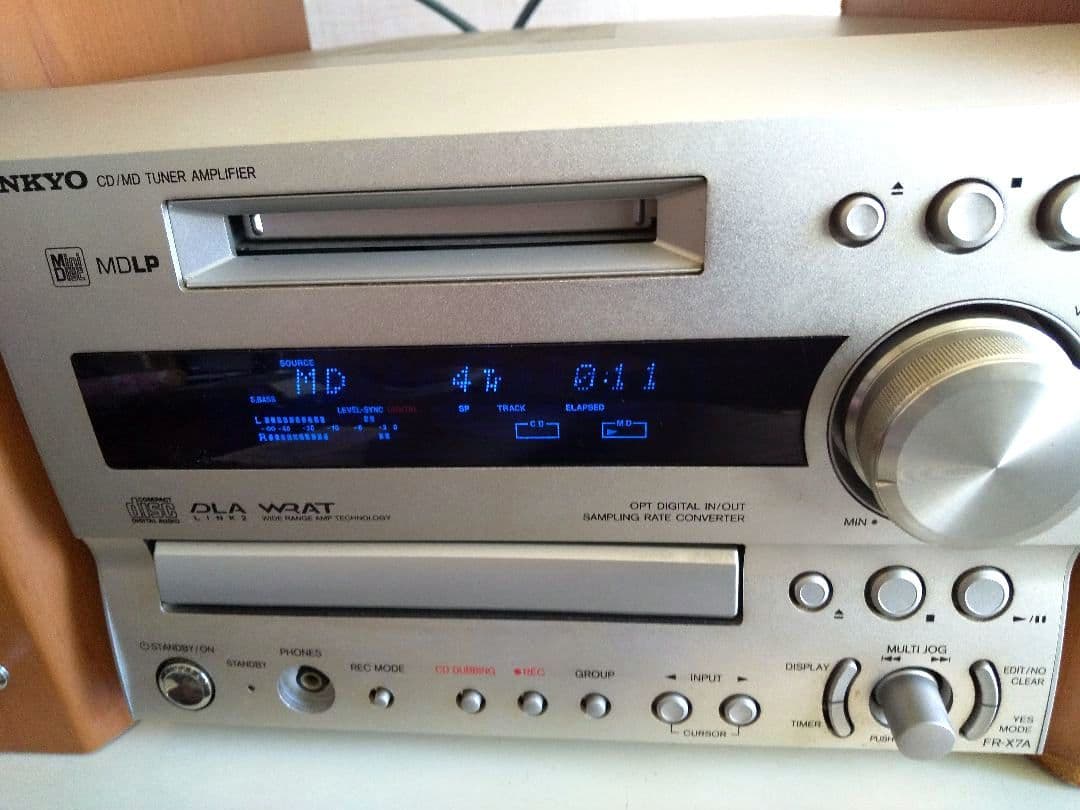 【動作品】ONKYO CD/MD Tuner Amplifier FR-X7A