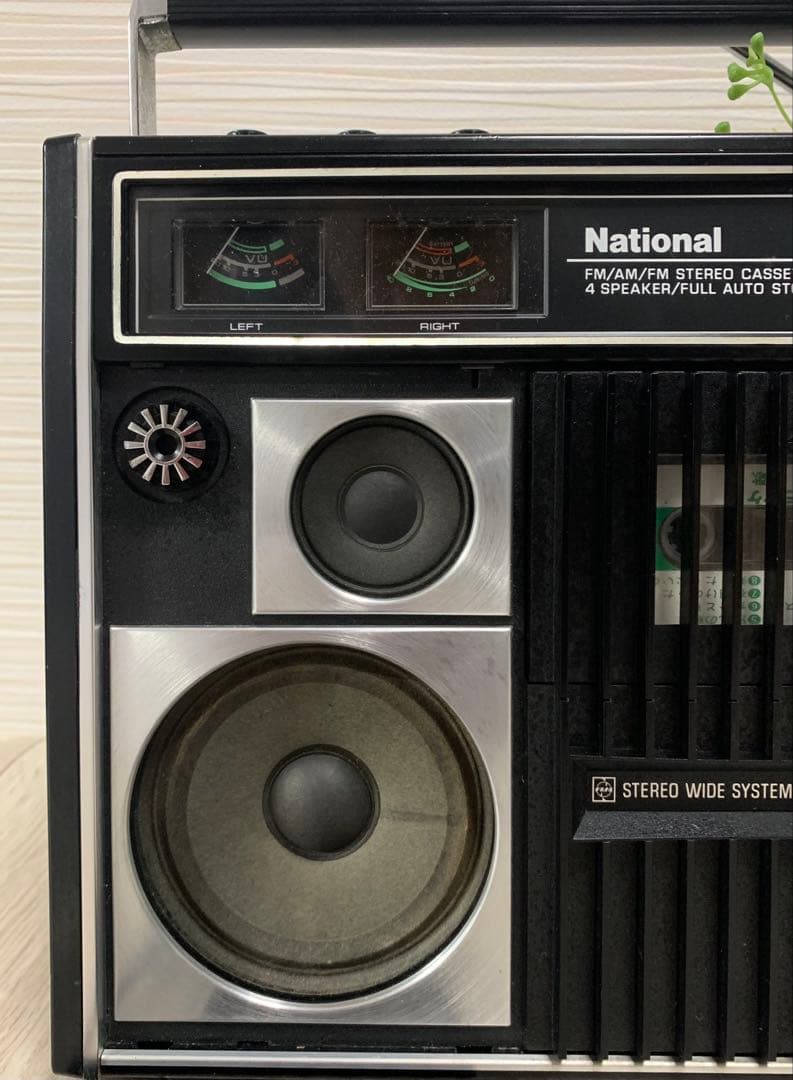 美品元箱付きNATIONAL ラジカセ レコーダーRS-457 AM/FMラジオ