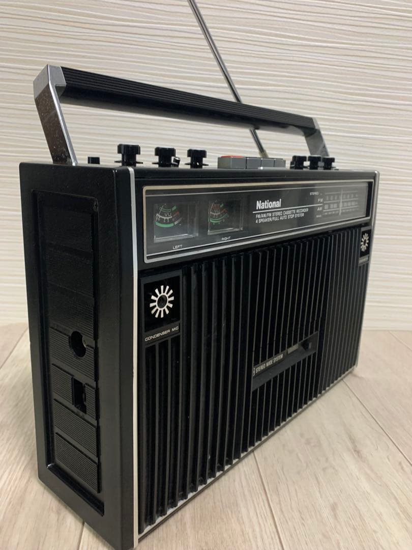 美品元箱付きNATIONAL ラジカセ レコーダーRS-457 AM/FMラジオ