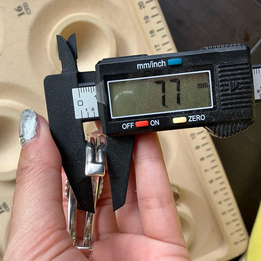 シルバー925 天然石ターコイズ　バングル（腕周り小さめ）ナバホ族