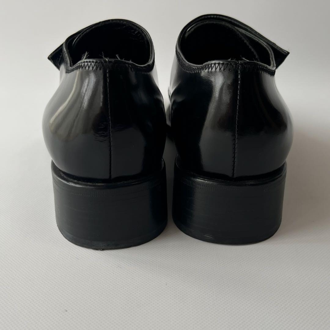 PRADA プラダ テープ ガラスレザー シューズ ストラップレザーシューズ