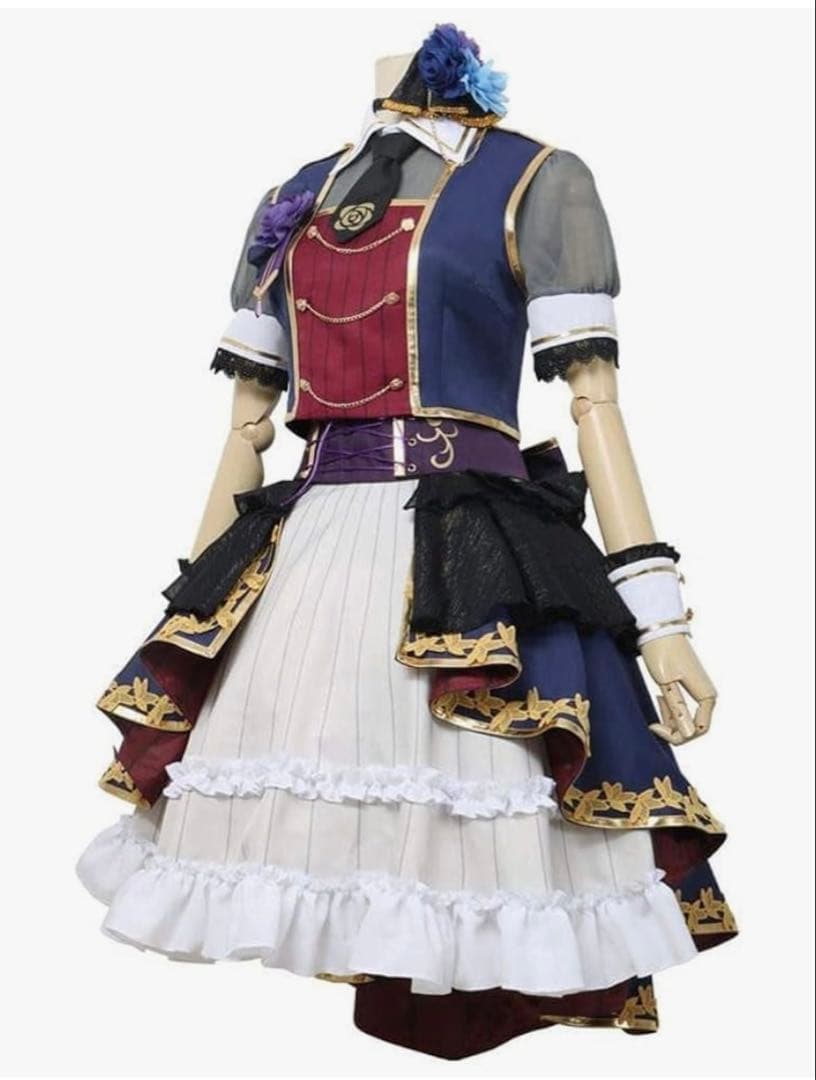 バンドリ 湊友希那 7th LIVEコスプレ衣装 ブーツ付き