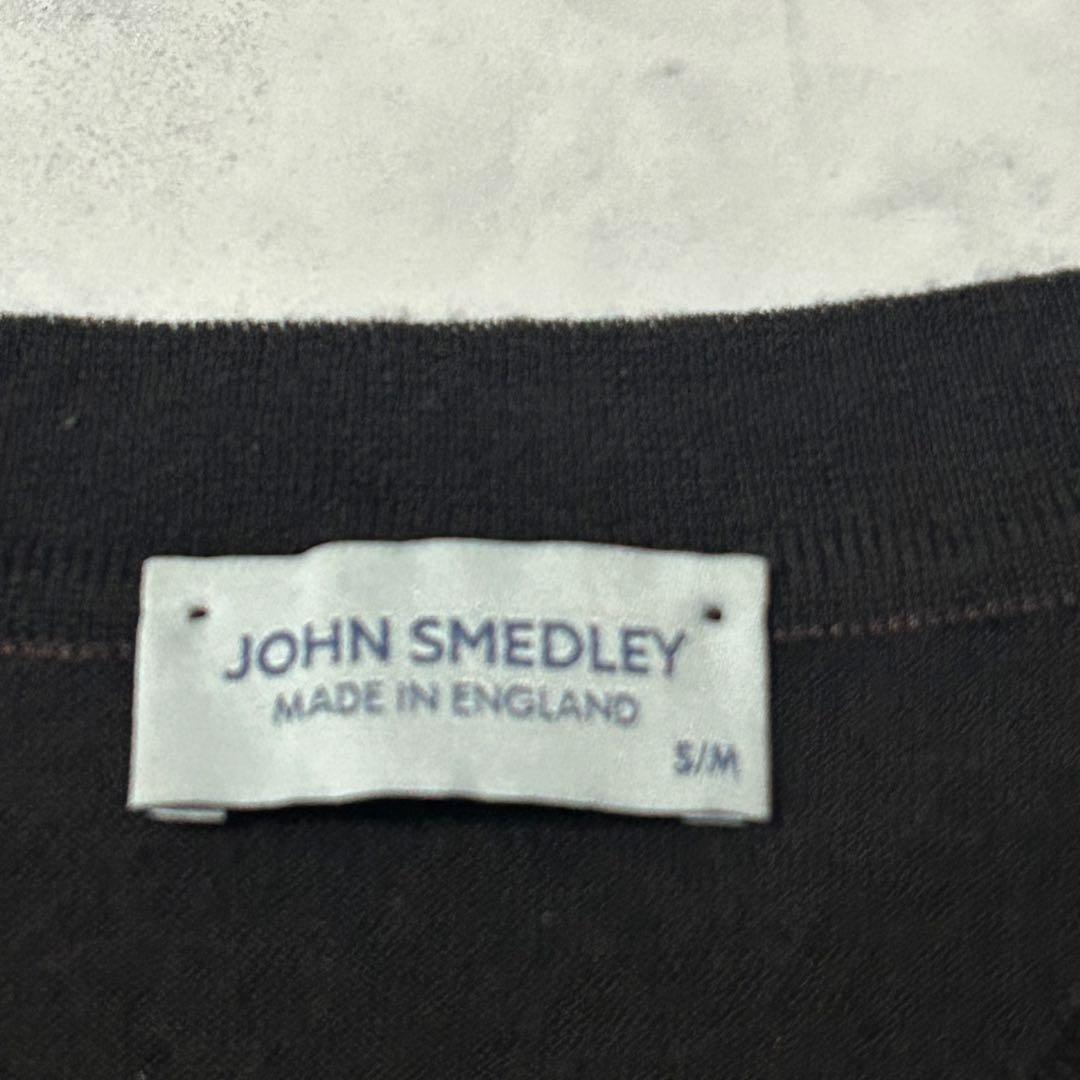 美品 ジョンスメドレー ニット ハイゲージ メリノウール　現行タグ ブラウン