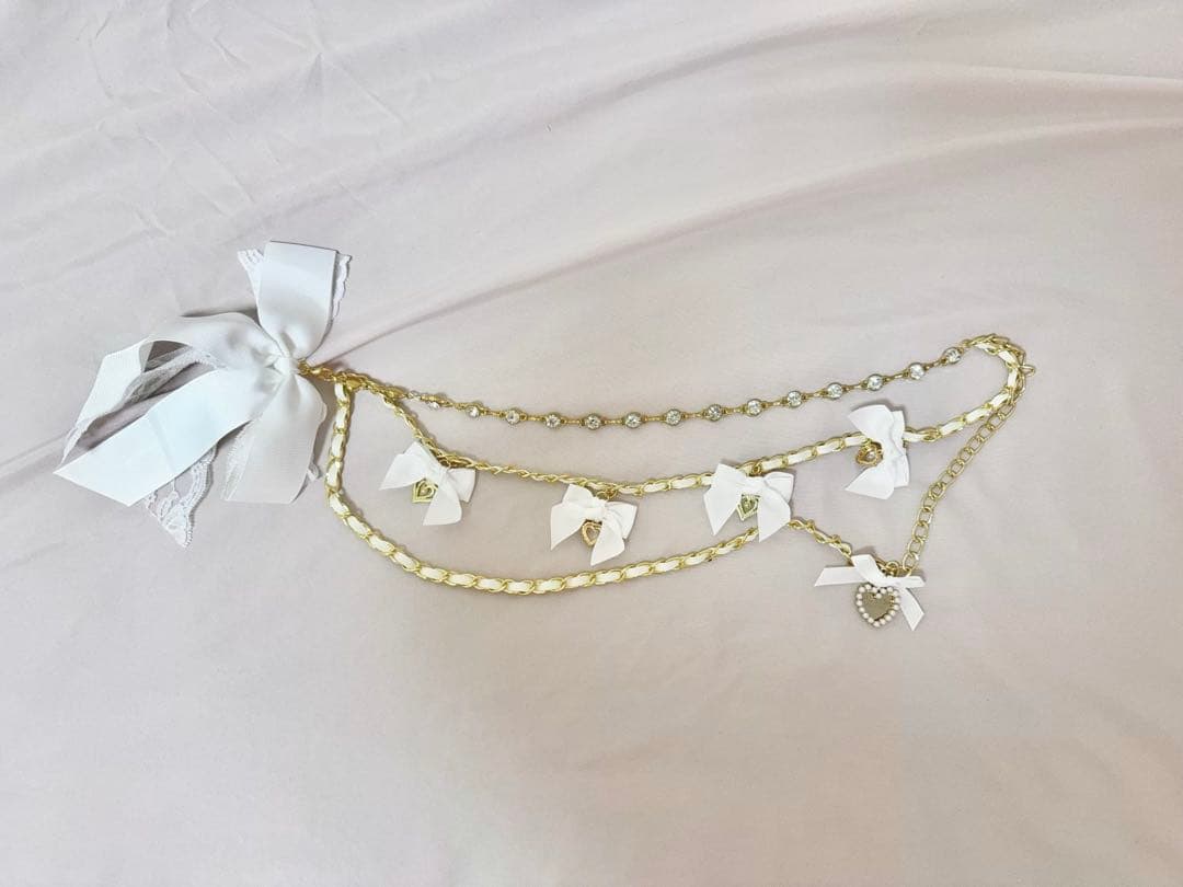 LIZLISA リズリサ ダブル消しプリーツスカパン ホワイト