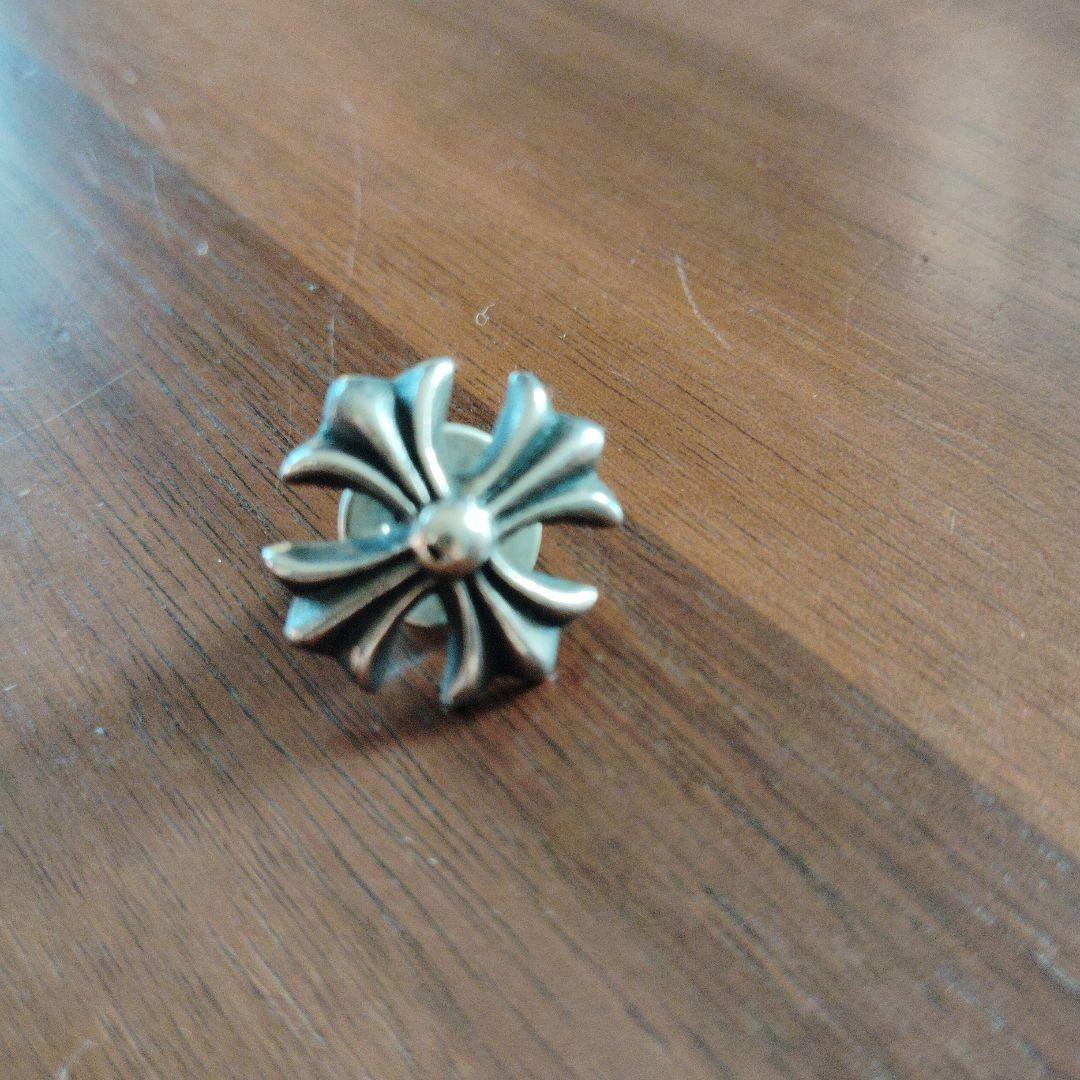シルバー925 フローラルクロス　ピンバッジ　ジャンク品