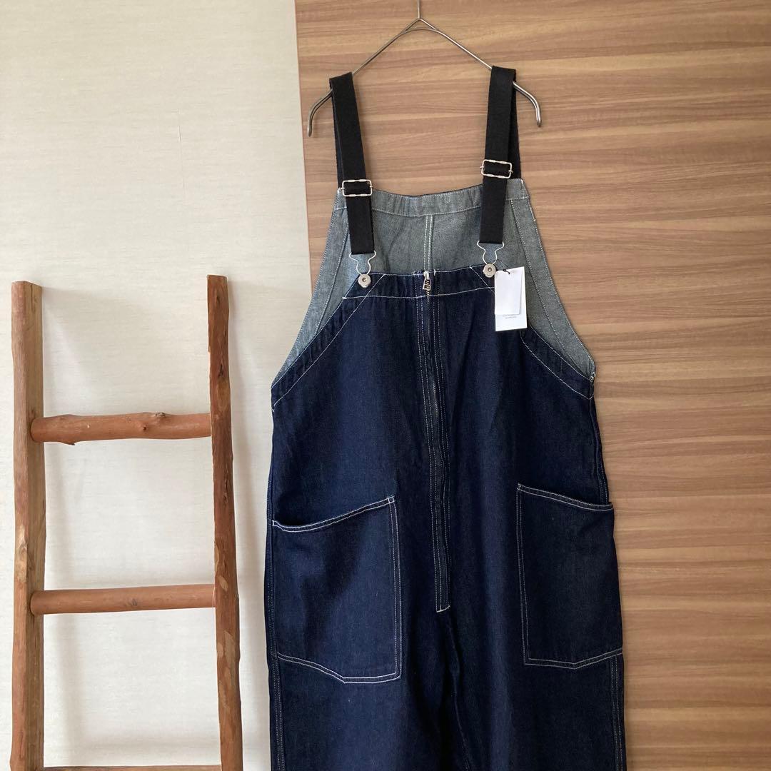新品 ニコアンドniko and… オーバーオールデニムパンツ インディゴM