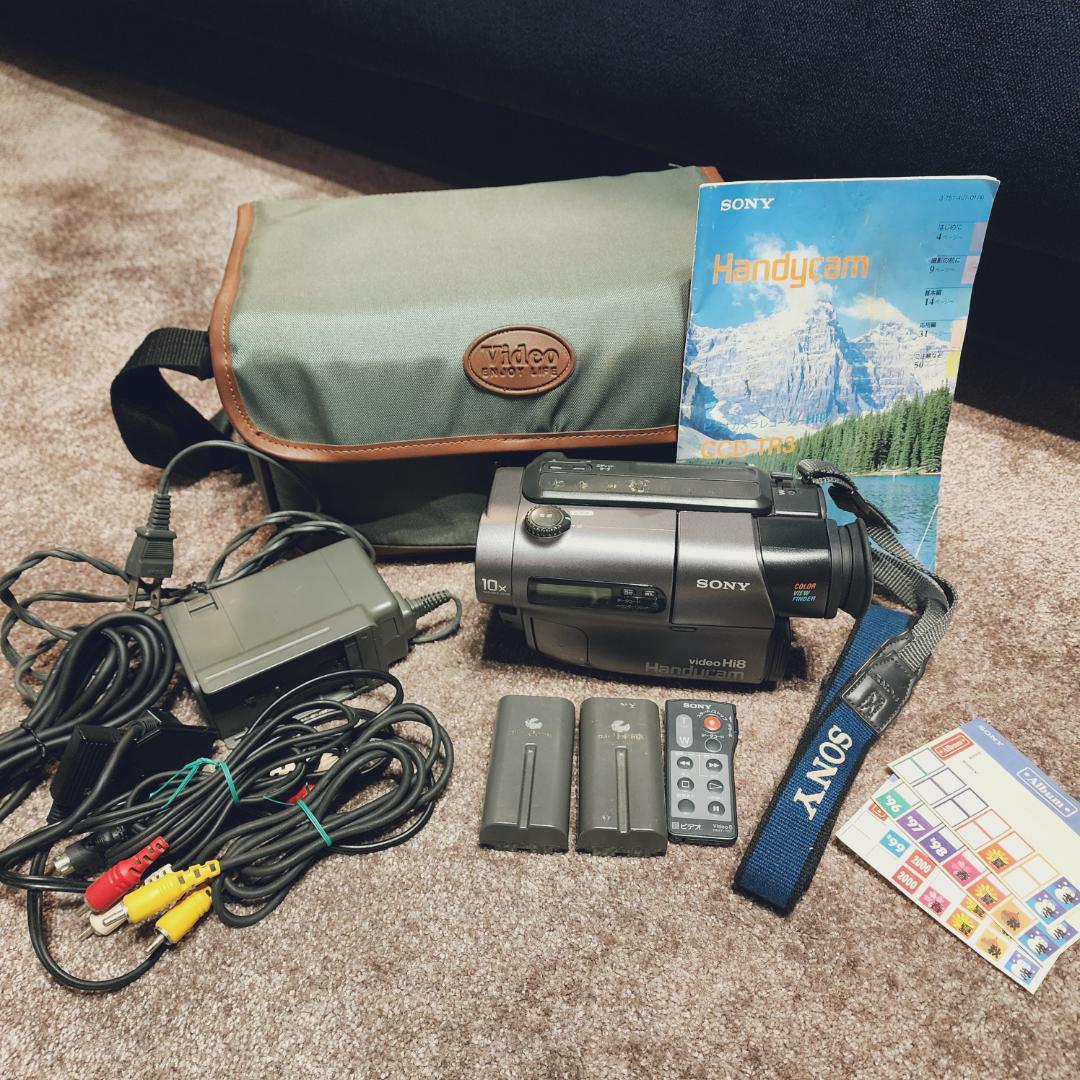 ★動作確認済★ SONY Hi8 高画質 ビデオカメラ 説明書 付き