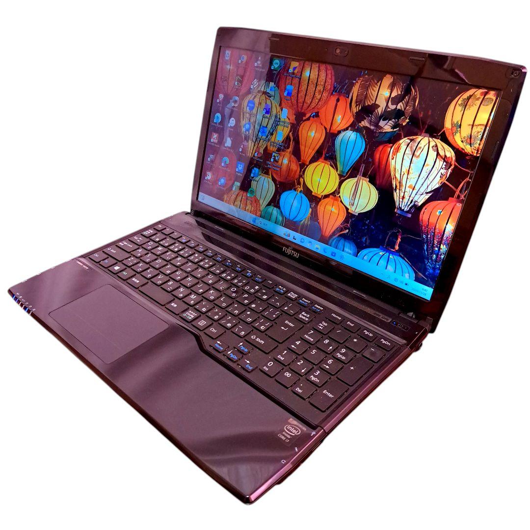 富士通 ノートパソコン Windows11 オフィス付き i7 16GB SSD