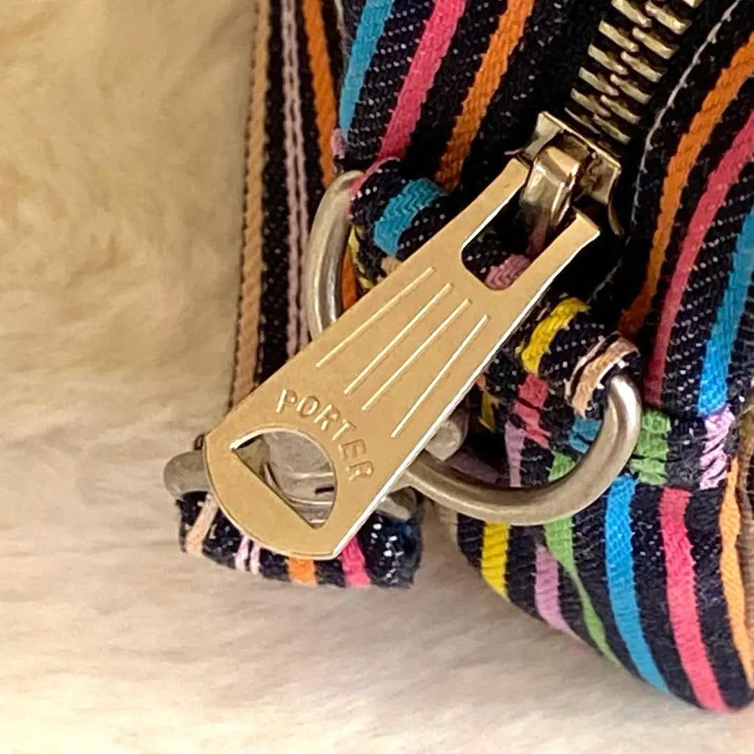 【希少 美品】POTER ×SLAP SHOT レインボーカラー　ウエストポーチ