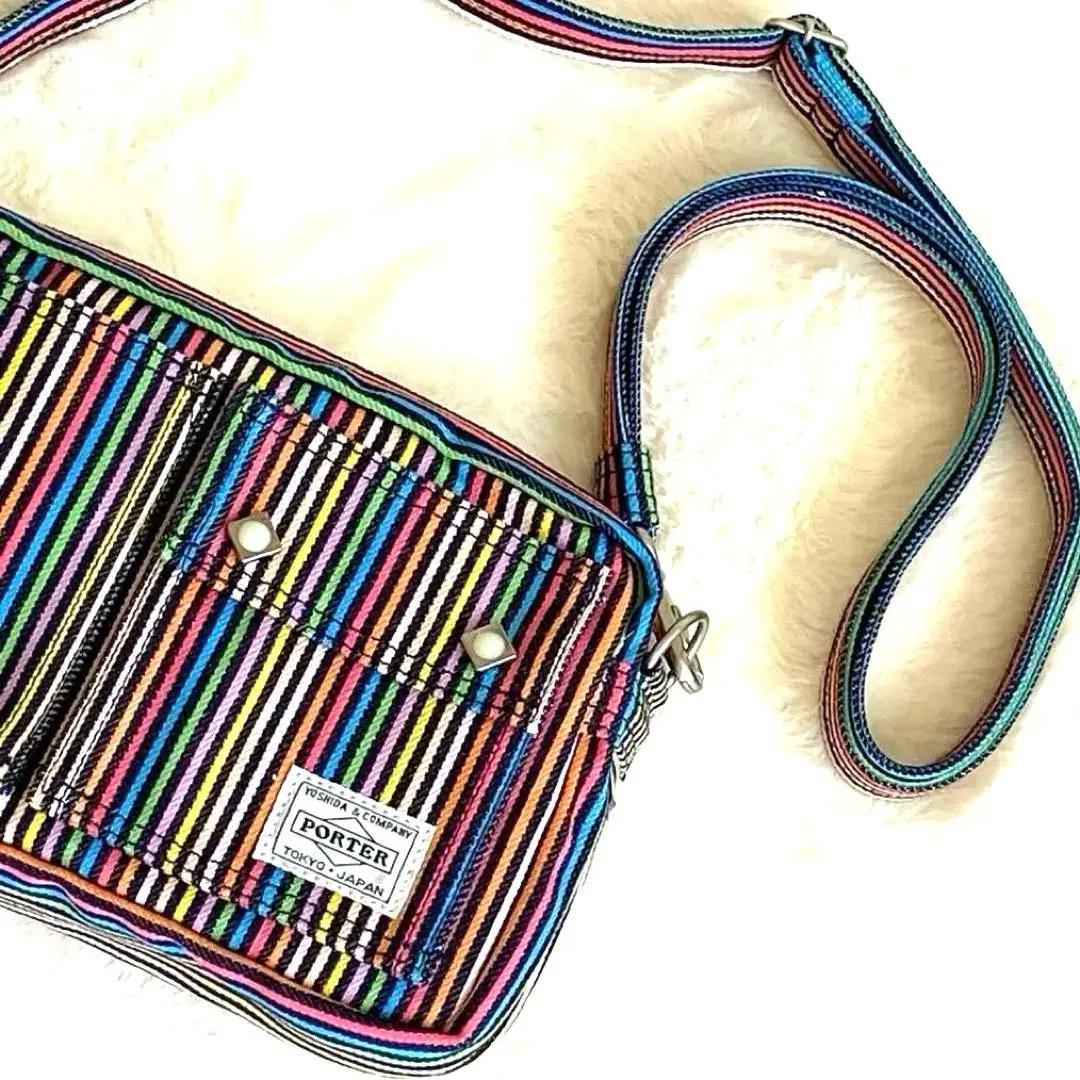 【希少 美品】POTER ×SLAP SHOT レインボーカラー　ウエストポーチ