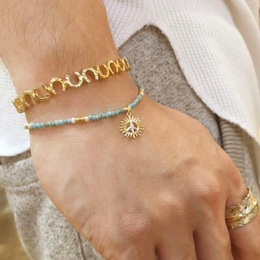 【希少】203jewelryホースシューバングル 18Kコーティング　※修理済