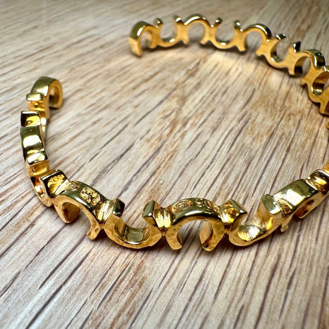 【希少】203jewelryホースシューバングル 18Kコーティング　※修理済