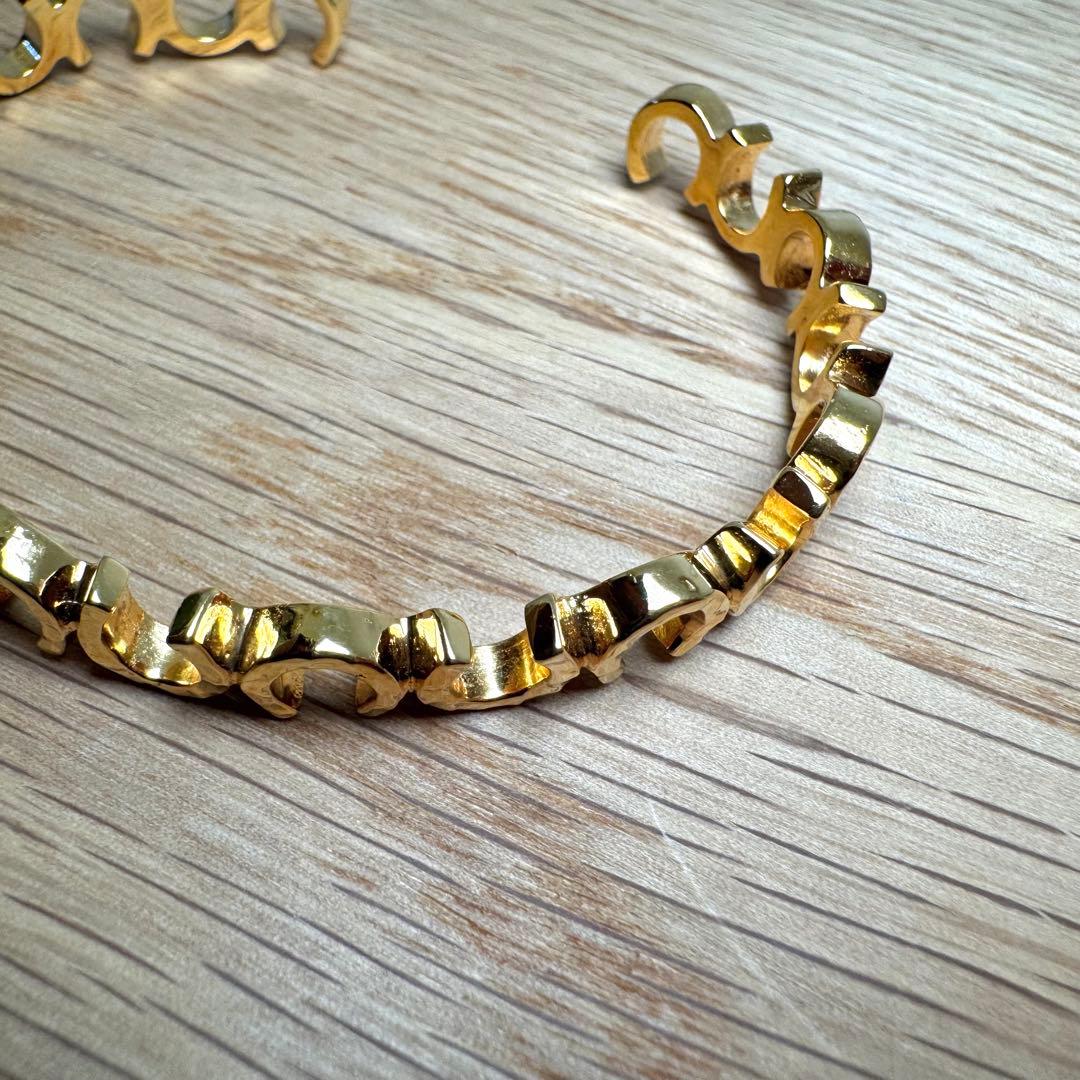 【希少】203jewelryホースシューバングル 18Kコーティング　※修理済