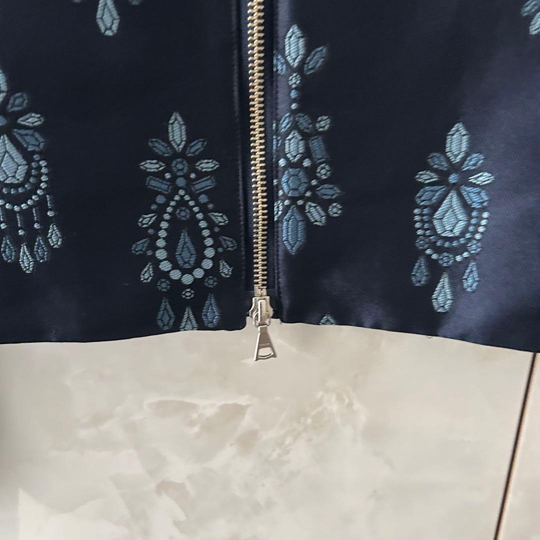 CHONO チョノ　豪華　刺繍　ジャケット　ブルゾン　ネイビー　F