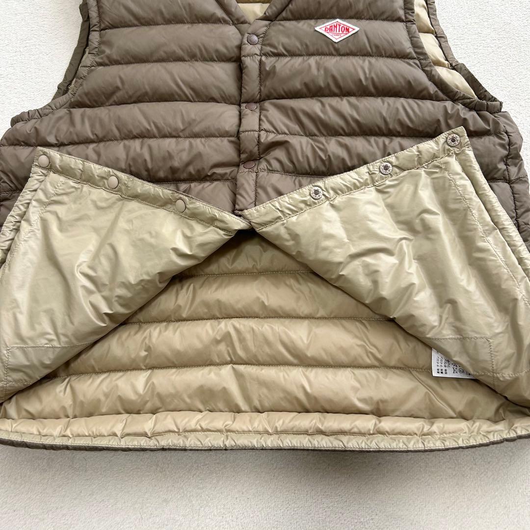 DANTON ダントン インナーダウンベスト 42 カーキ ユニセックス