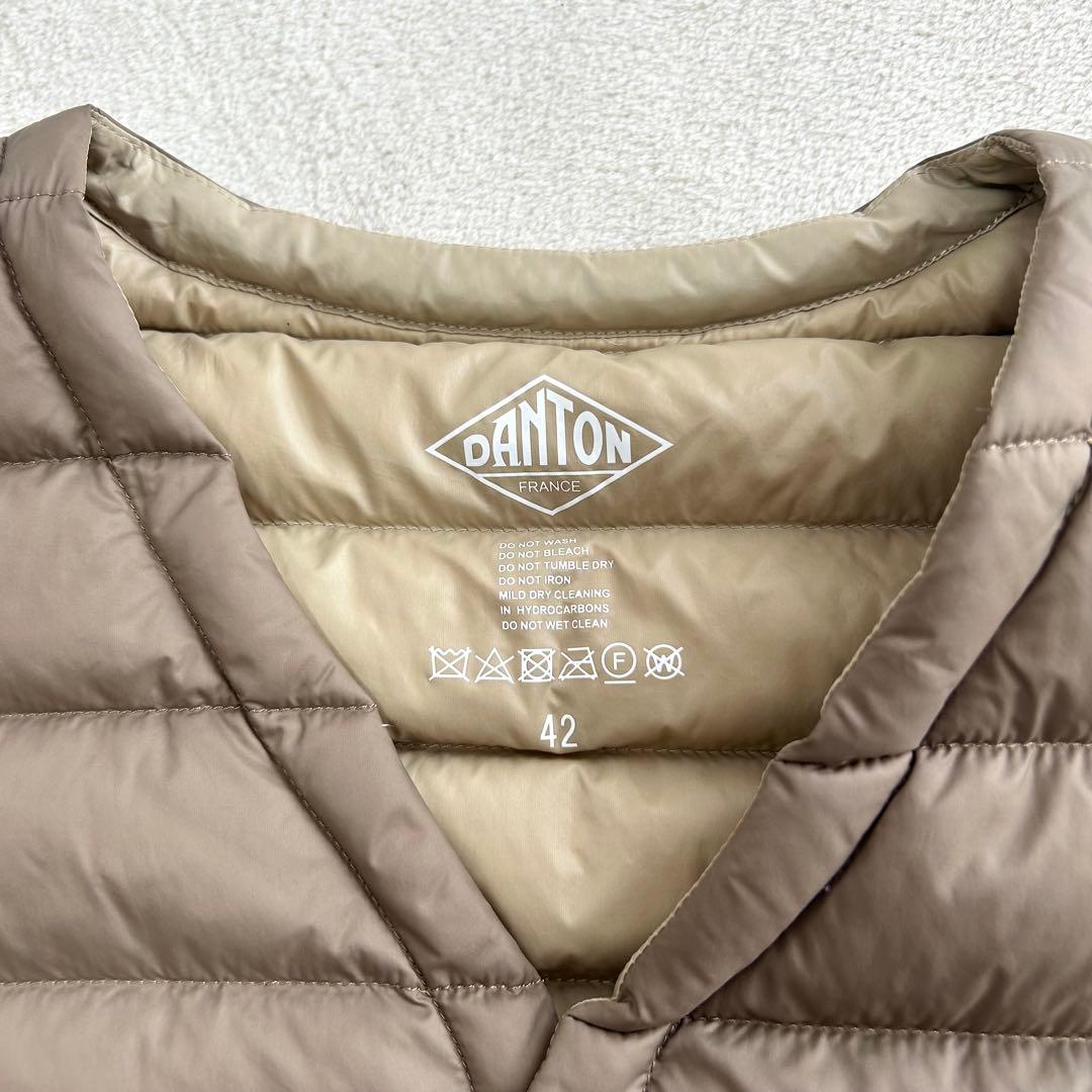 DANTON ダントン インナーダウンベスト 42 カーキ ユニセックス