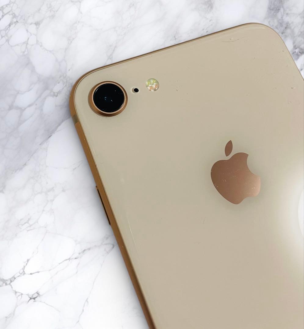 （ジャンク品）Apple iPhone 8 64GB SIMフリー ゴールド色