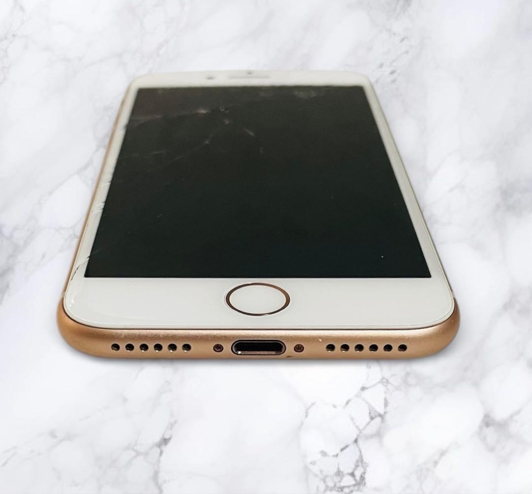 （ジャンク品）Apple iPhone 8 64GB SIMフリー ゴールド色