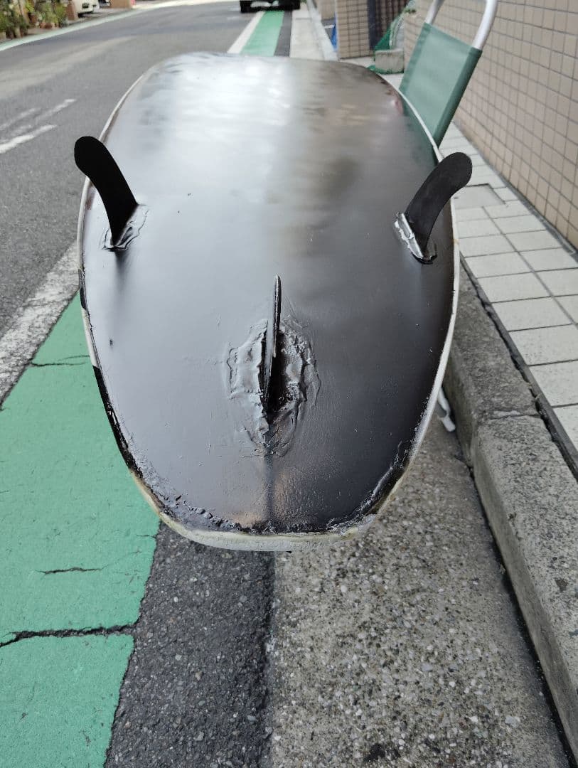 ファンボードソフトボードロングボード8.0クロコダイルスキン 横浜市南区引き取り