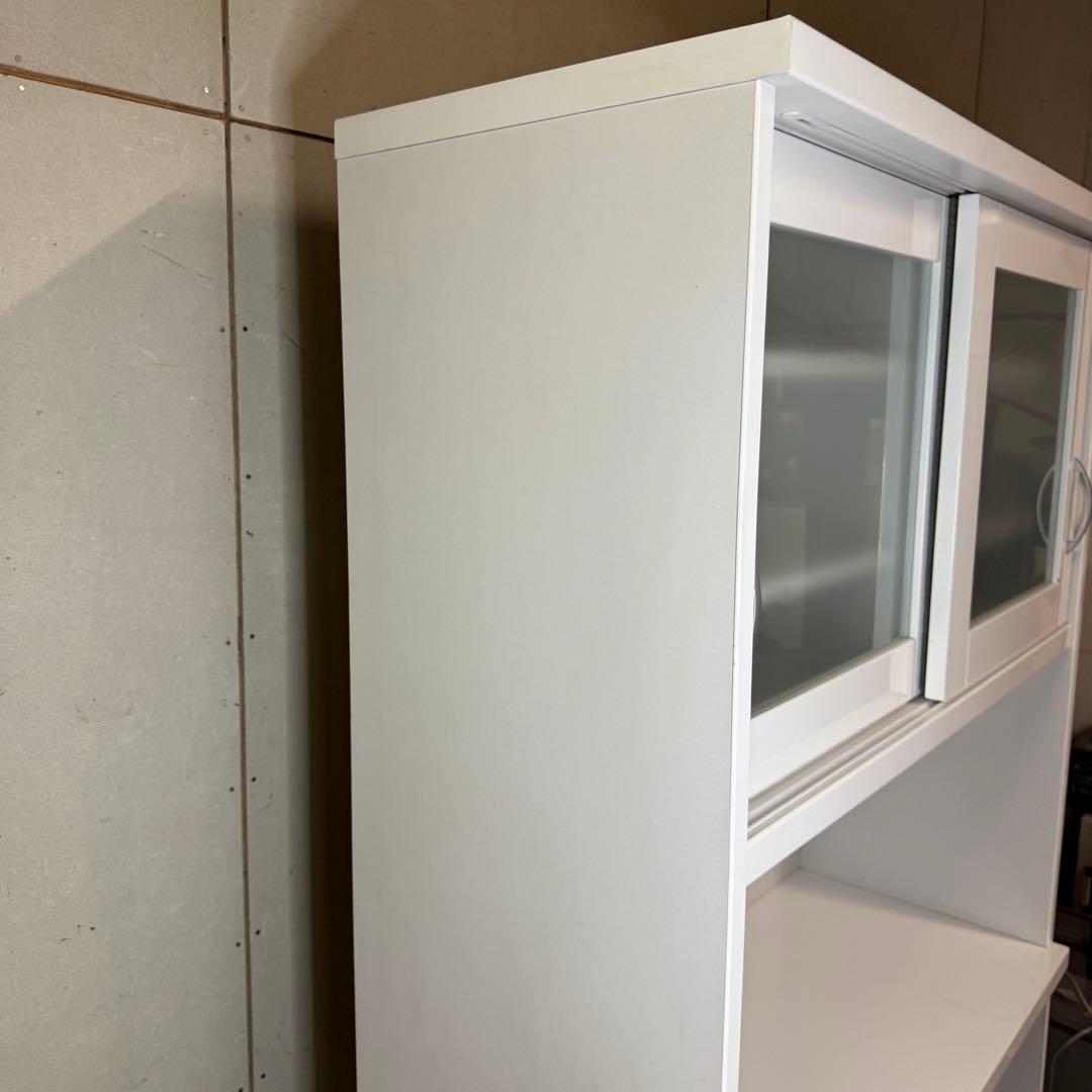 【850】ホワイトキッチン収納キャビネット