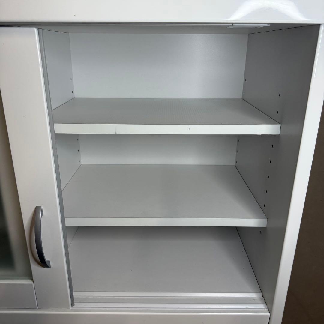 【850】ホワイトキッチン収納キャビネット