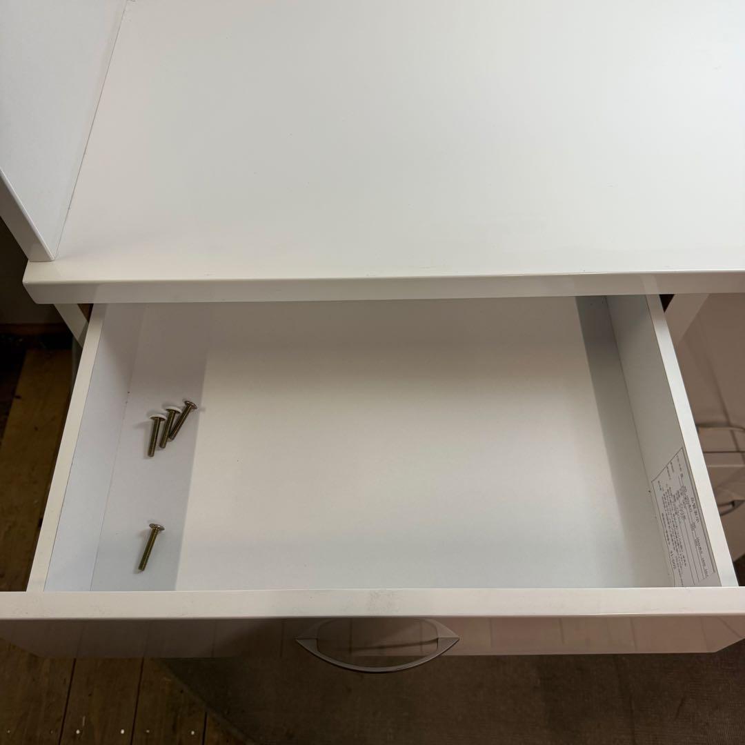 【850】ホワイトキッチン収納キャビネット