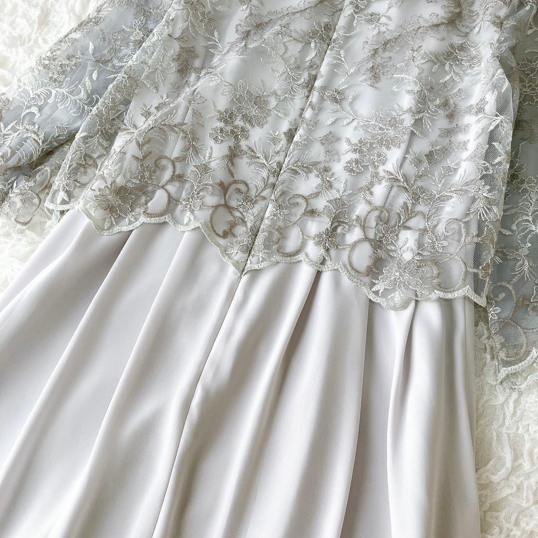 フォルムフォルマ　22SS 新品　チュールラメ刺繍　マザードレス　9号