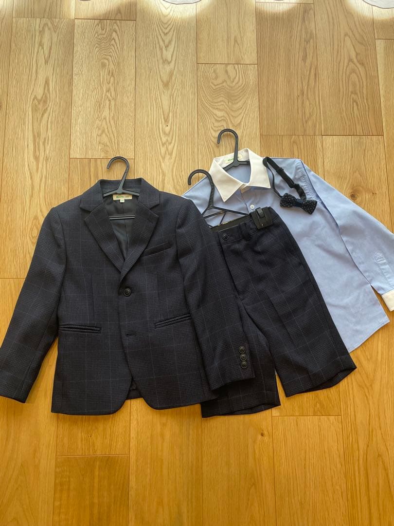 極美品♡BEAMS mini 120 フォーマル　ネイビー　セレモニー