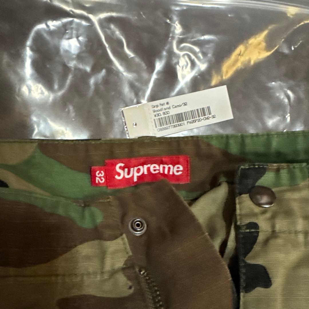 パンツ 25FW Supreme Cargo Pant Woodland Camo 32